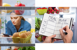 woman-looking-in-fridge-and-person-writing-meal-plan-in-notebook-300x194 Meal Planning And It's Benefits On Your Finances And Lifestyle