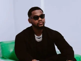 Video: Moment Kizz Daniel, wife shares kiss during performance at Ovo Arena